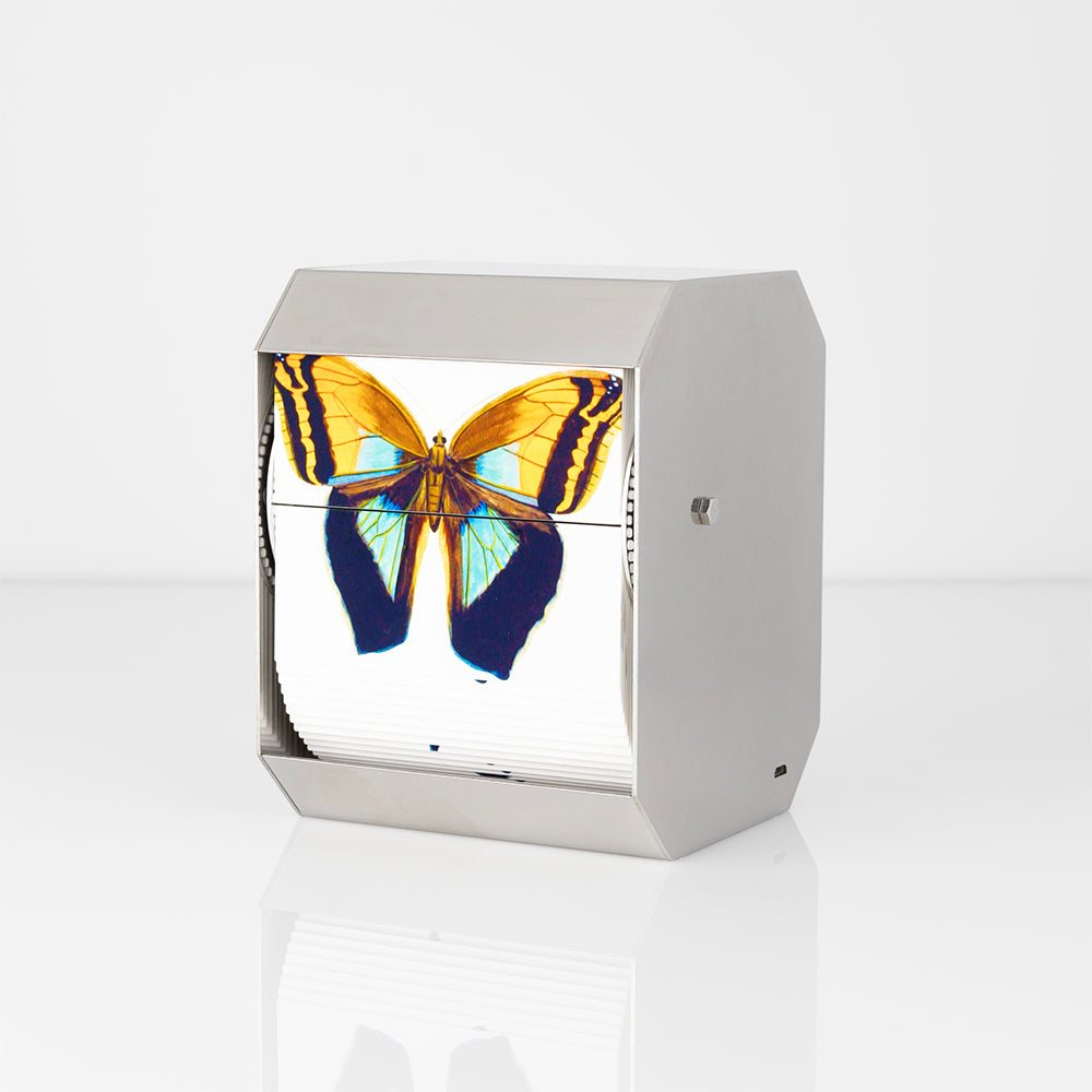 Purple Owl Butterfly Flipbook Machine
